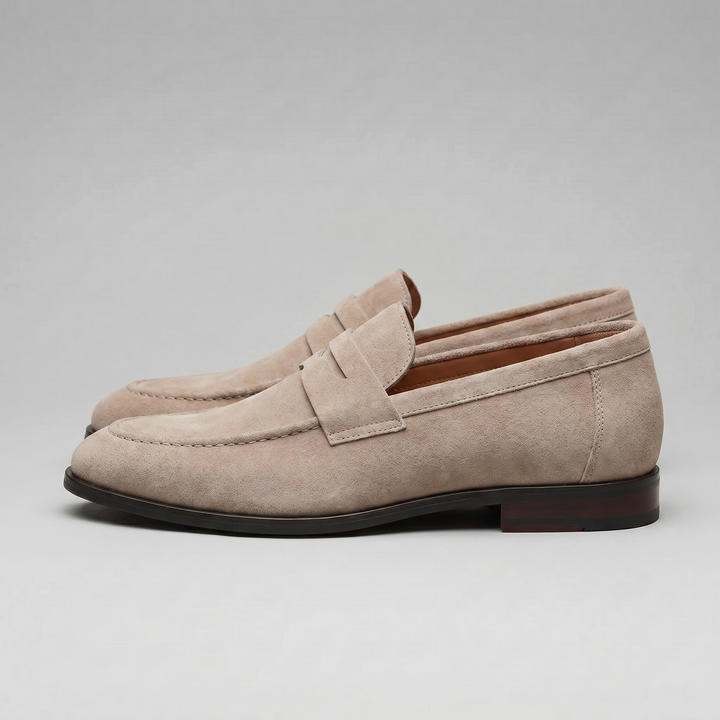 Connor | Men's Suede Penny Loafers