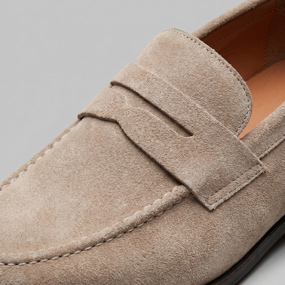 Connor | Men's Suede Penny Loafers