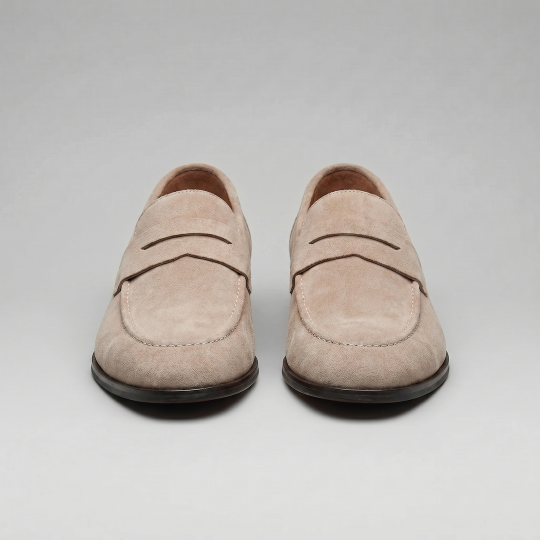 Connor | Men's Suede Penny Loafers