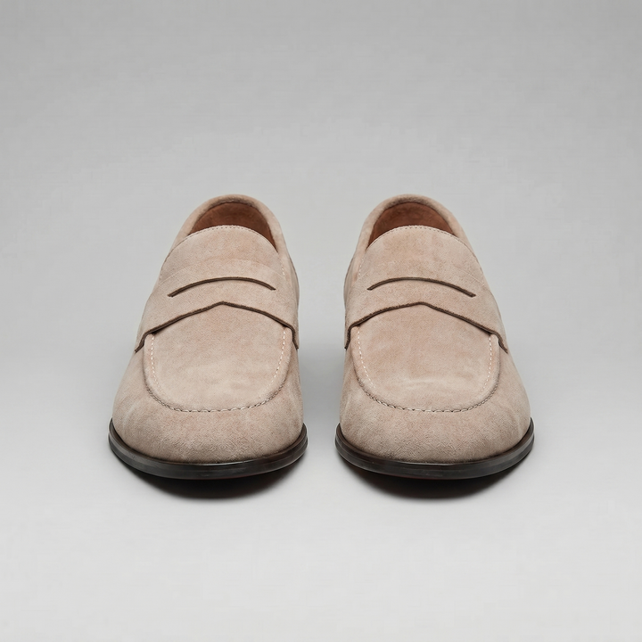 Connor | Men's Suede Penny Loafers