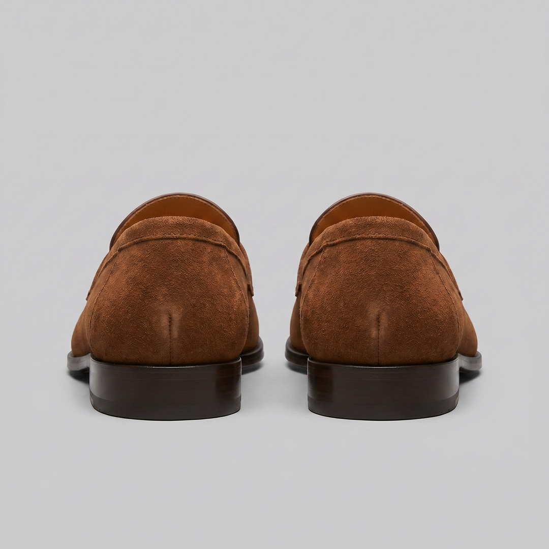 Connor | Men's Suede Penny Loafers