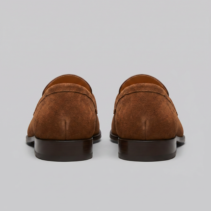 Connor | Men's Suede Penny Loafers