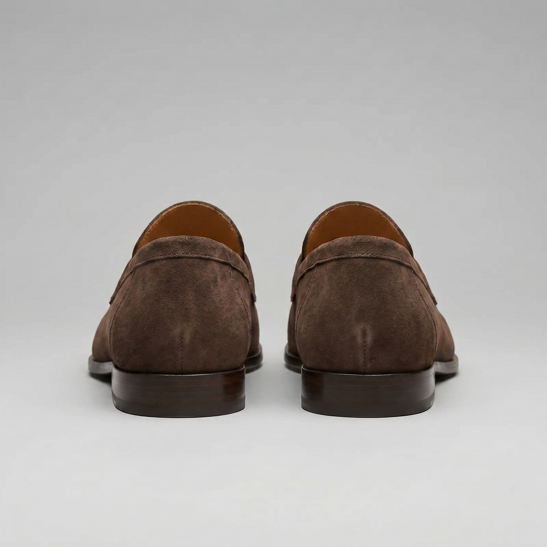 Connor | Men's Suede Penny Loafers