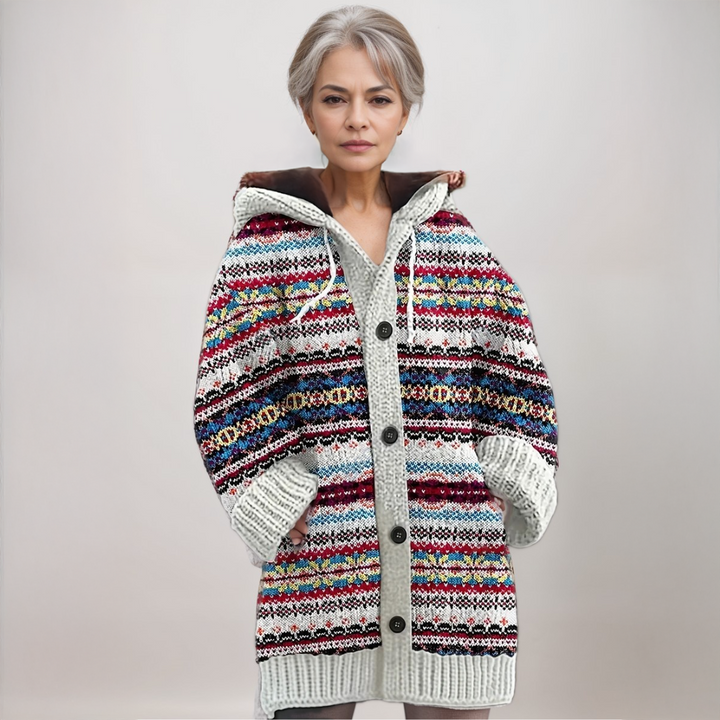Paisley | Nordic Cozy Hooded Cardigan