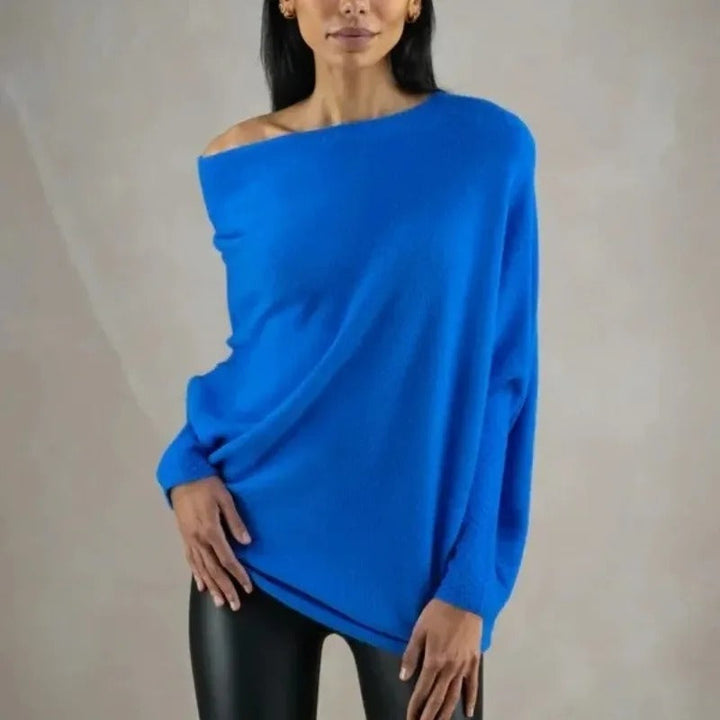 Reese | Asymmetrical Soft Knit Sweater