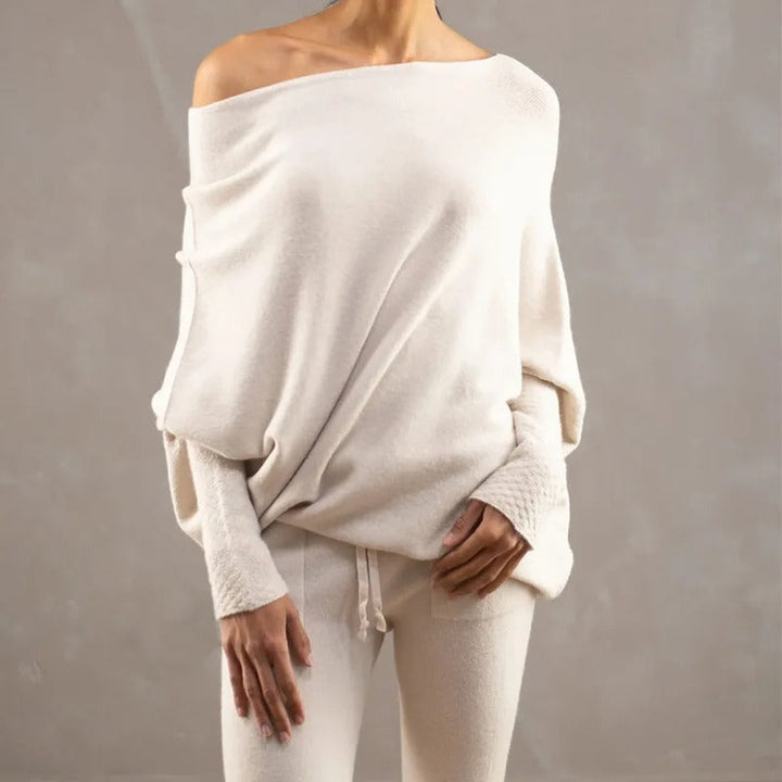 Reese | Asymmetrical Soft Knit Sweater