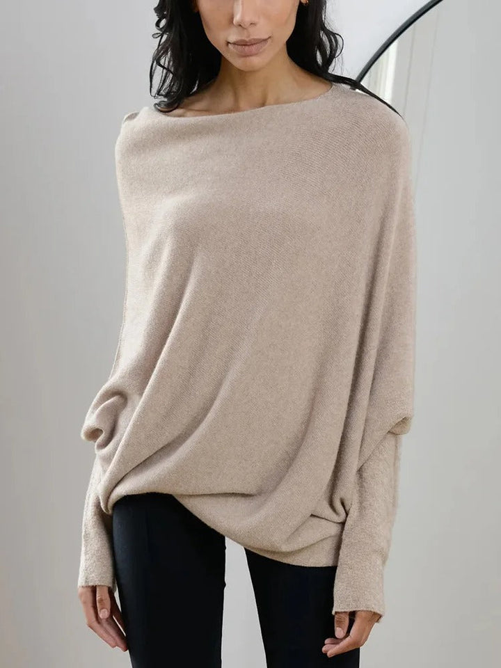 Reese | Asymmetrical Soft Knit Sweater