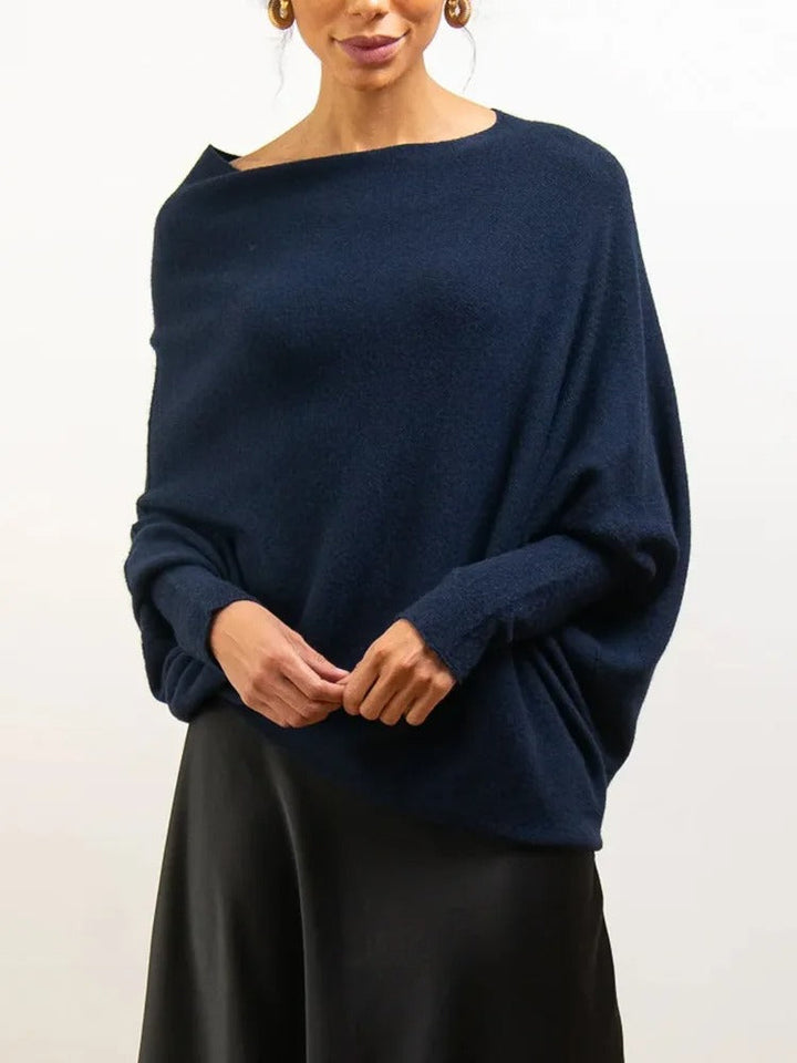 Reese | Asymmetrical Soft Knit Sweater