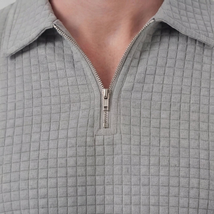 Lucas | Men's Waffle Knit Polo & Shorts Set